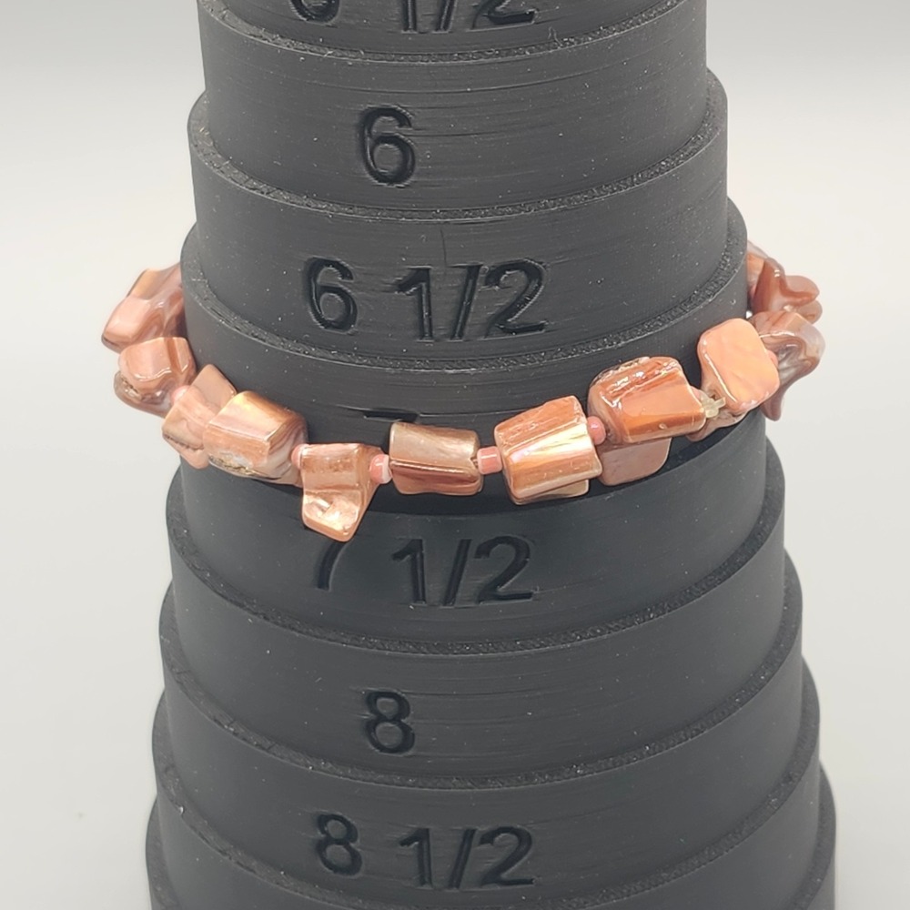 Fashion Jewelry Bracelet Amber Mother Of Pearl‎ Abalone Shell Stretch Bead